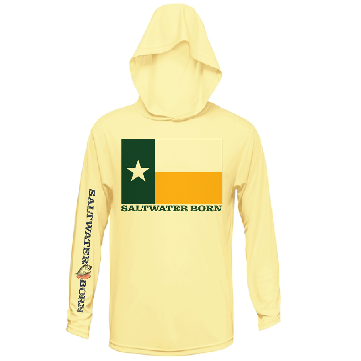 Saltwater Born Baylor Edition Long Sleeve UPF 50+ Dry-Fit Hoodie