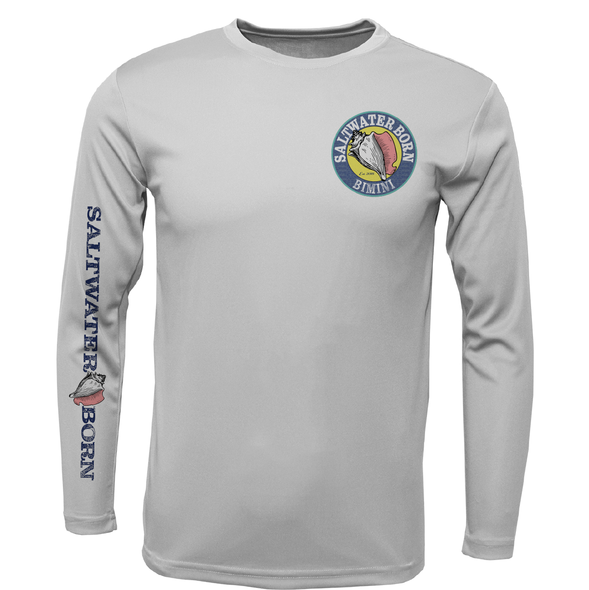 Saltwater Born Bimini, Bahamas Tuna Long Sleeve UPF 50+ Dry-Fit Shirt