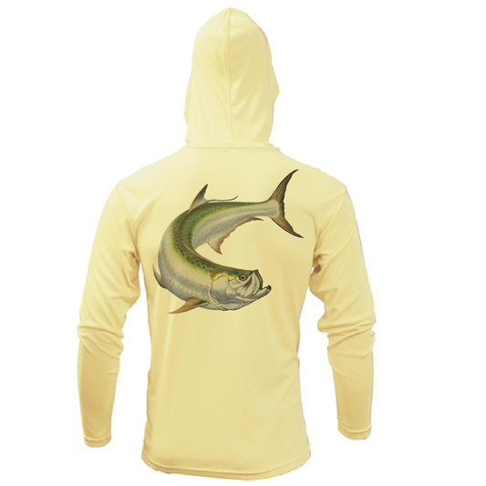 Saltwater Born Dunedin, FL Action Tarpon Long Sleeve UPF 50+ Dry-Fit Hoodie