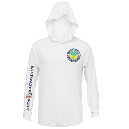 Saltwater Born Boca Grande, FL Action Tarpon Long Sleeve UPF 50+ Dry-Fit Hoodie