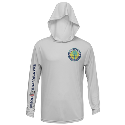 Saltwater Born Charleston, SC Kraken Palmetto Logo Men's Long Sleeve UPF 50+ Dry-Fit Hoodie