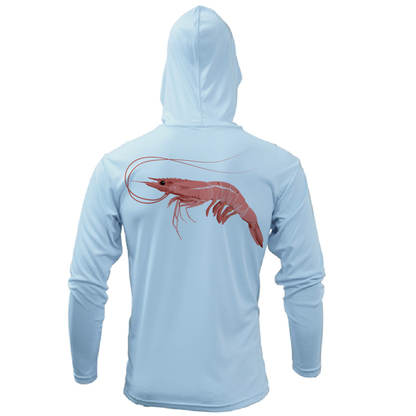 Saltwater Born Key West, FL Jumbo Shrimp Long Sleeve UPF 50+ Dry-Fit Hoodie
