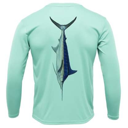 Saltwater Born Key West, FL Marlin Long Sleeve UPF 50+ Dry-Fit Shirt