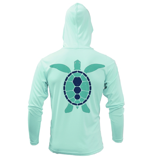 Saltwater Born Key West, FL Turtle Long Sleeve UPF 50+ Dry-Fit Hoodie