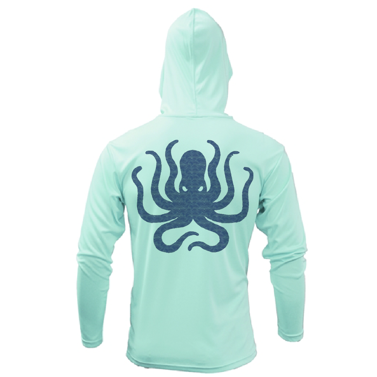 Saltwater Born Michigan Freshwater Born Kraken Men's Long Sleeve UPF 50+ Dry-Fit Hoodie