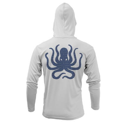 Saltwater Born Texas Freshwater Born Kraken Men's Long Sleeve UPF 50+ Dry-Fit Hoodie