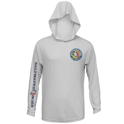 Saltwater Born Key West, FL Jumbo Shrimp Long Sleeve UPF 50+ Dry-Fit Hoodie