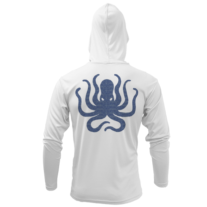 Saltwater Born Michigan Freshwater Born Kraken Men's Long Sleeve UPF 50+ Dry-Fit Hoodie