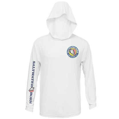 Saltwater Born Key West, FL Jumbo Shrimp Long Sleeve UPF 50+ Dry-Fit Hoodie