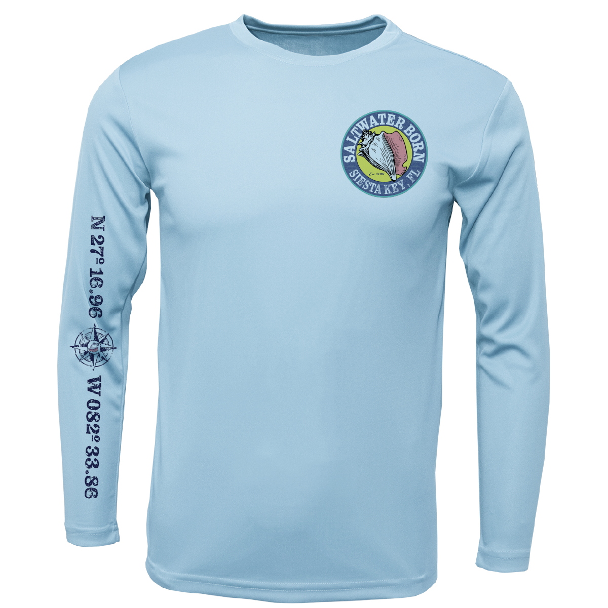 Siesta Key, FL Kraken Long Sleeve UPF 50+ Dry-Fit Shirt