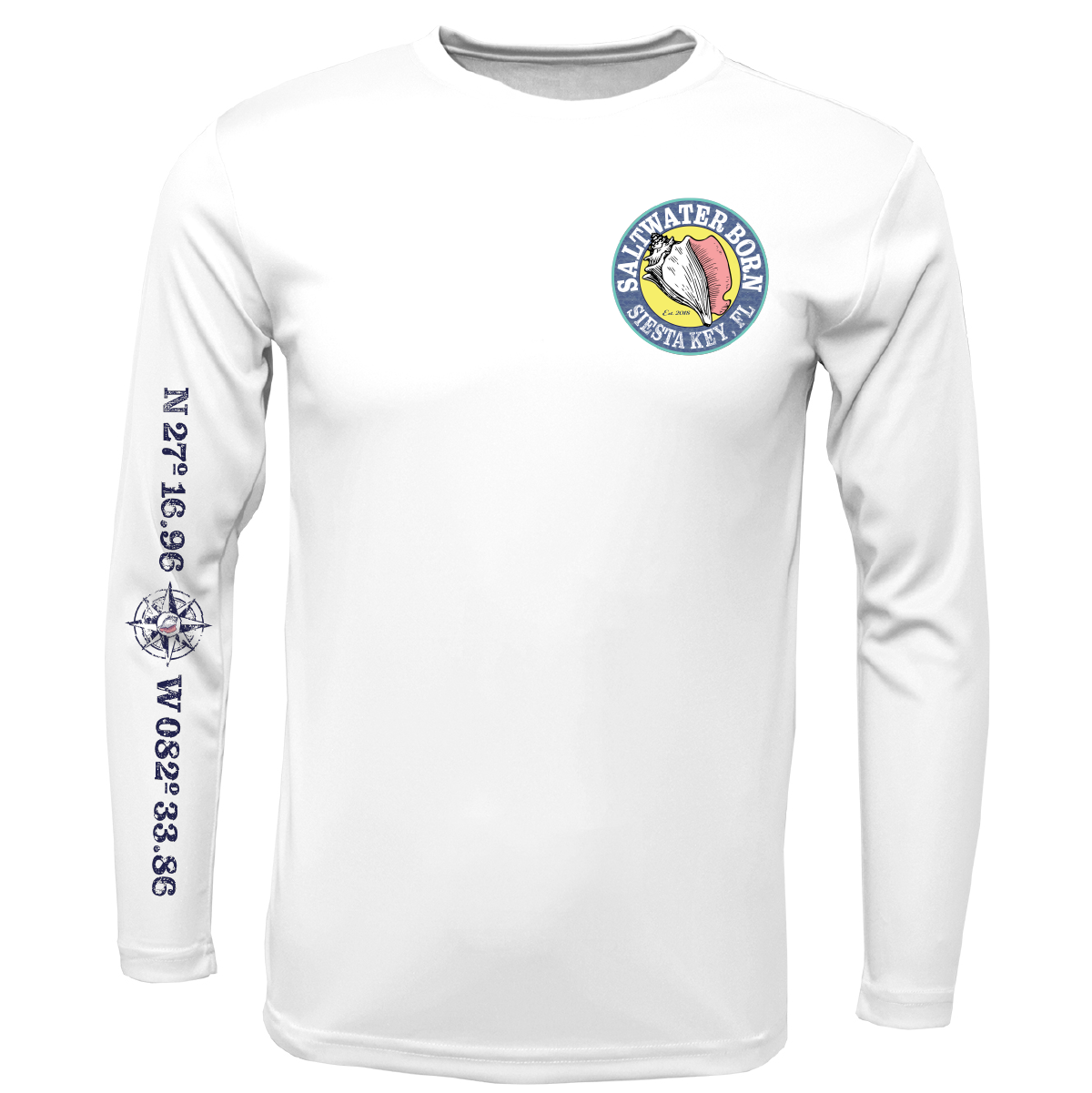 Siesta Key, FL Kraken Long Sleeve UPF 50+ Dry-Fit Shirt