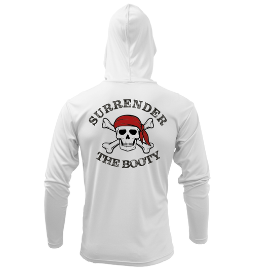 Saltwater Born Michigan Freshwater Born "Surrender The Booty" Men's Long Sleeve UPF 50+ Dry-Fit Hoodie