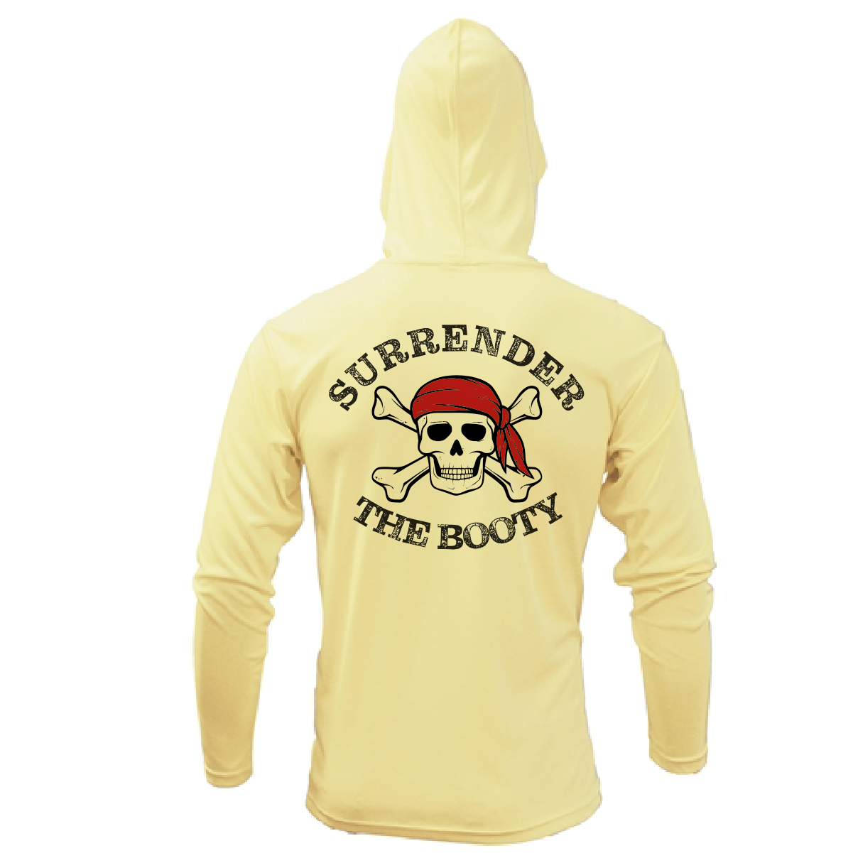 Saltwater Born Michigan Freshwater Born "Surrender The Booty" Men's Long Sleeve UPF 50+ Dry-Fit Hoodie