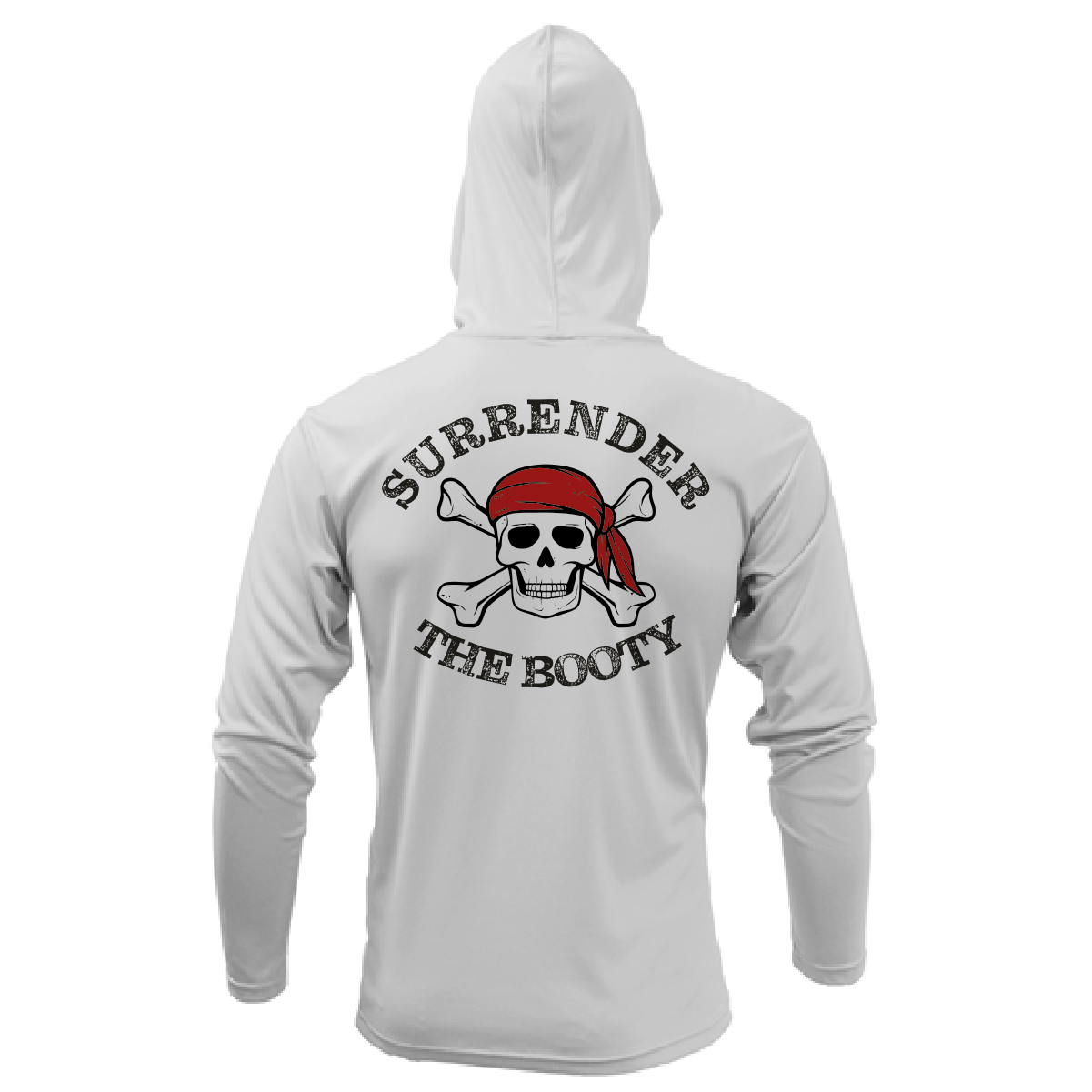 Saltwater Born Texas Freshwater Born "Surrender The Booty" Men's Long Sleeve UPF 50+ Dry-Fit Hoodie