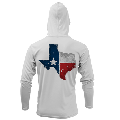 Saltwater Born DFW State of Texas Freshwater Born Men's Long Sleeve UPF 50+ Dry-Fit Hoodie