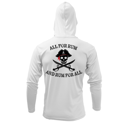 Saltwater Born "All for Rum and Rum for All" Long Sleeve UPF 50+ Dry-Fit Hoodie