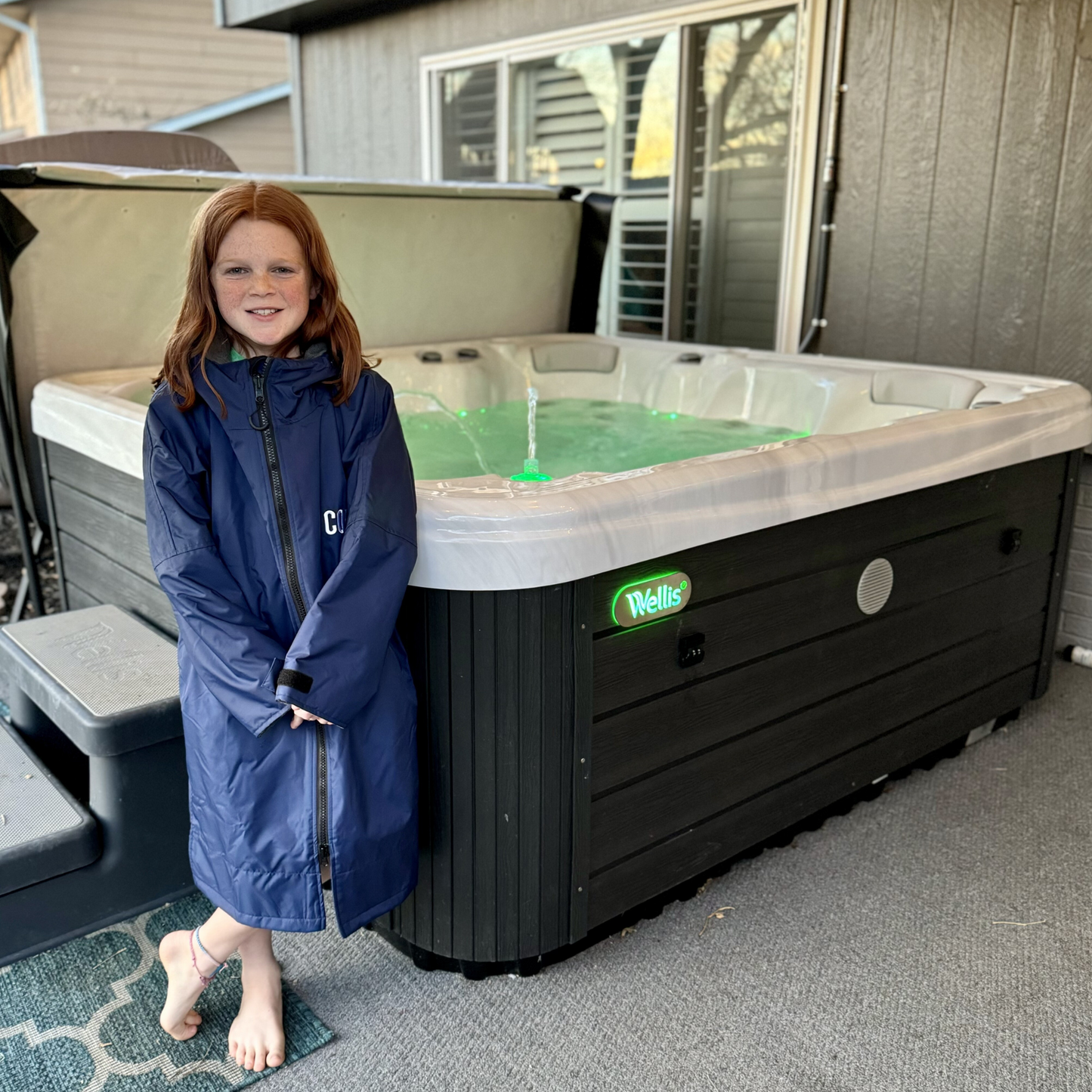 COR Surf Waterproof Swim Parka (Navy Blue)