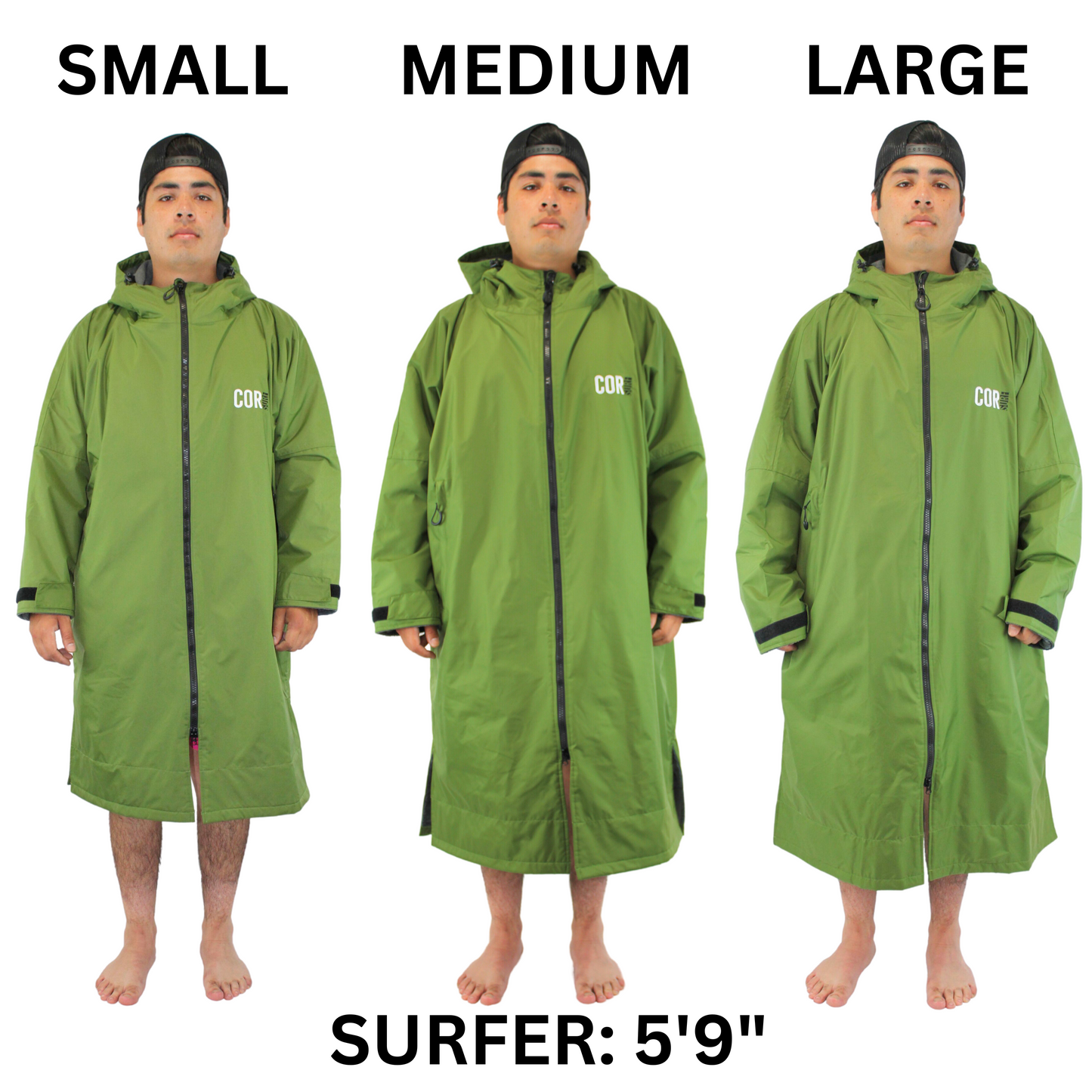 COR Surf Waterproof Swim Parka (COR Green)