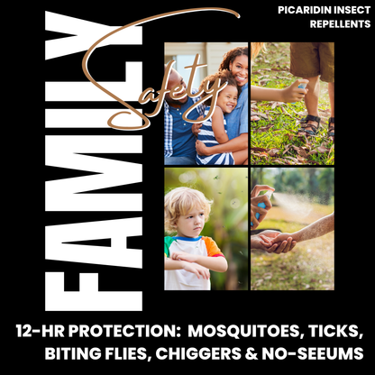 Zone Protects Scented Insect Repellent Spray, Family Pack 1oz Case + Refill Bundle