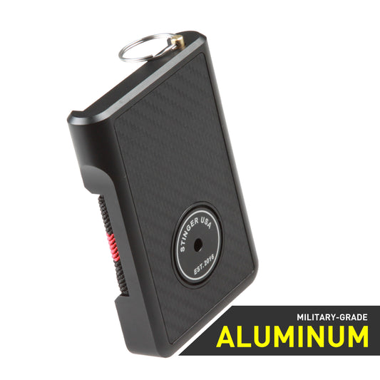 Stinger Survival Tools Safety Wallet With Personal Alarm ( Black Carbon Fiber)