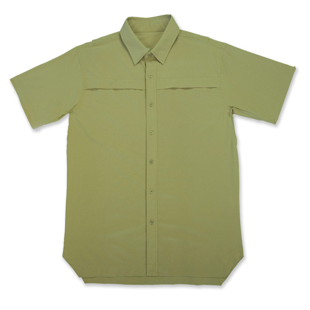 Xotic - Short Sleeve Solid Lifestyle Button Down w/ REPEL-X