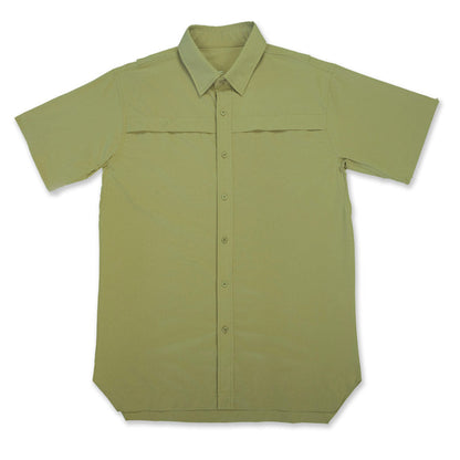 Xotic - Short Sleeve Solid Lifestyle Button Down w/ REPEL-X