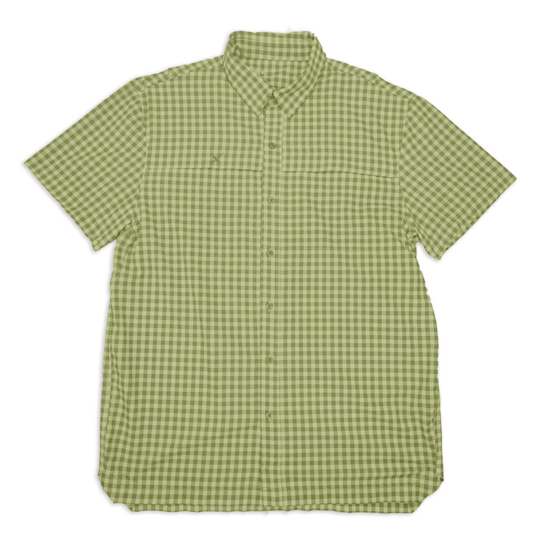 Xotic - Short Sleeve Patterned Lifestyle Button Down w/ REPEL-X