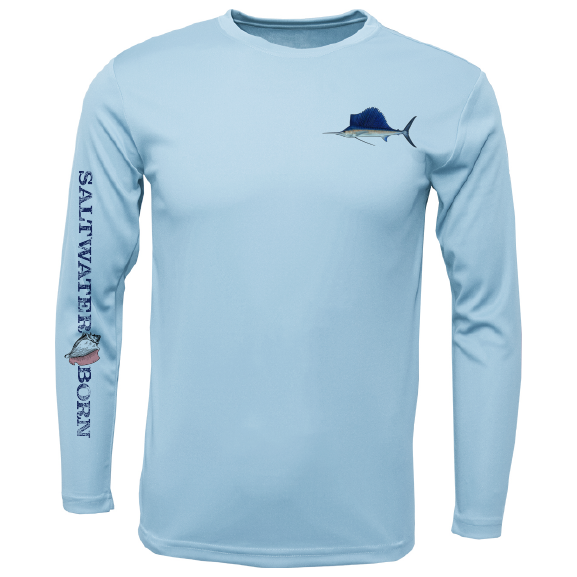 SK Sailfish on Chest Long Sleeve UPF 50+ Dry-Fit Shirt