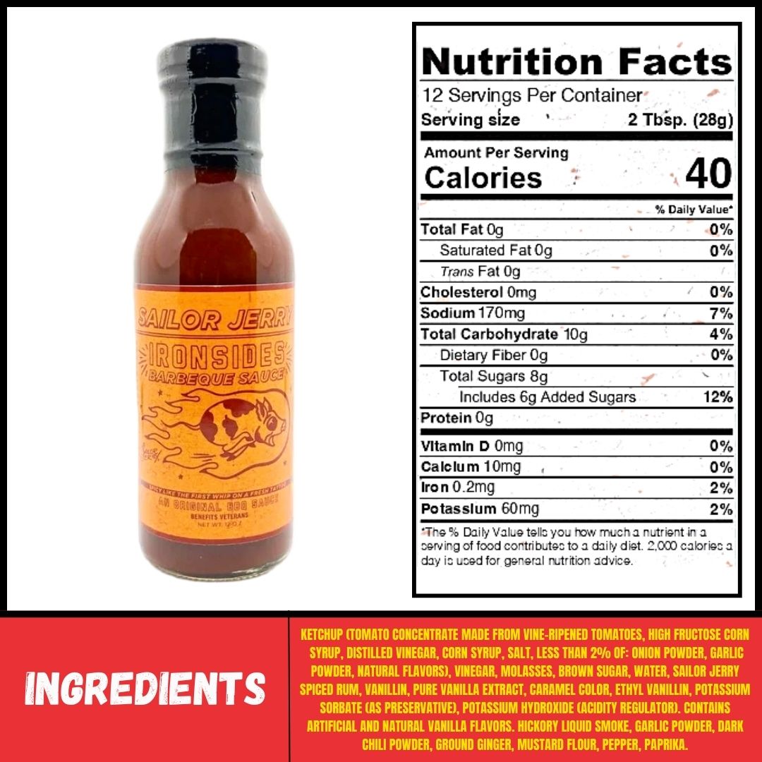 Grill Your Ass Off Sailor Jerry® Ironsides BBQ Sauce