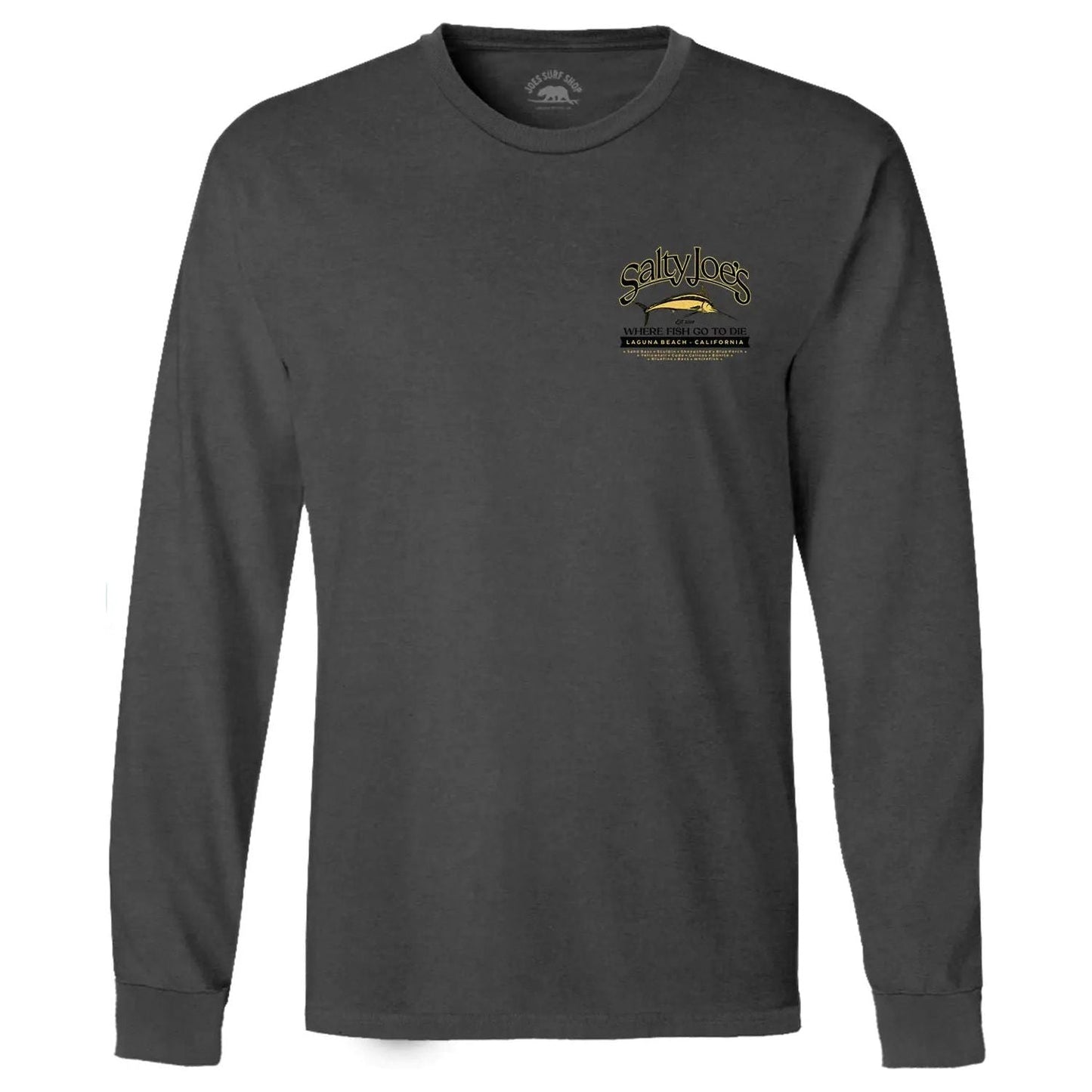 Salty Joe's Fish Count Beach Wash® Garment Dyed Long Sleeve Tee