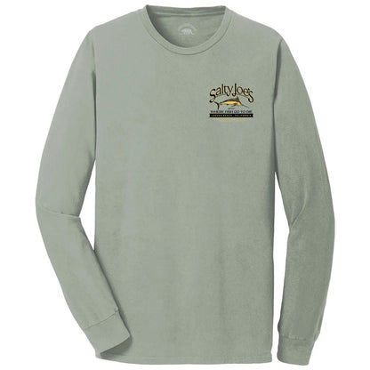 Salty Joe's Fish Count Beach Wash® Garment Dyed Long Sleeve Tee
