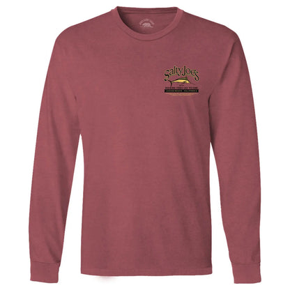 Salty Joe's Fish Count Beach Wash® Garment Dyed Long Sleeve Tee