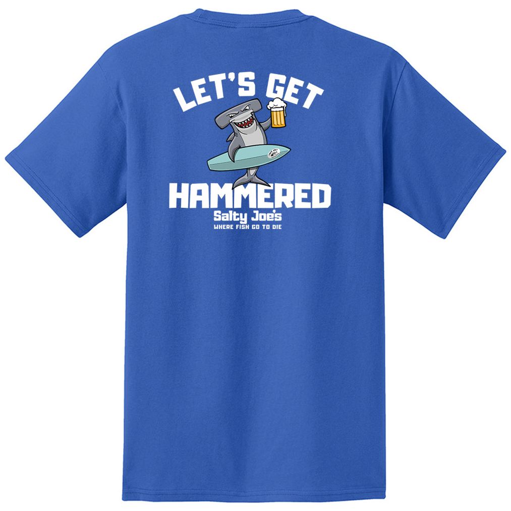 Salty Joe's "Let's Get Hammered" Heavyweight Pocket Tee