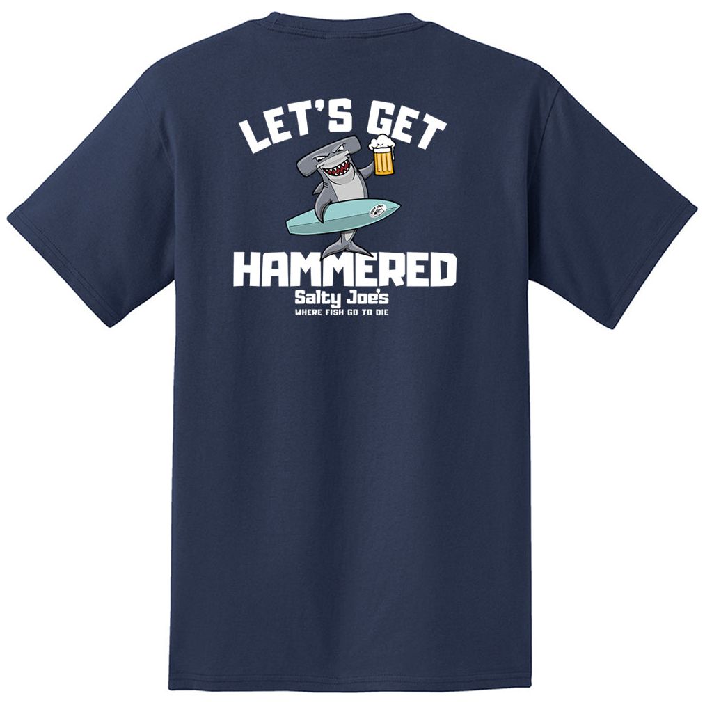 Salty Joe's "Let's Get Hammered" Heavyweight Pocket Tee
