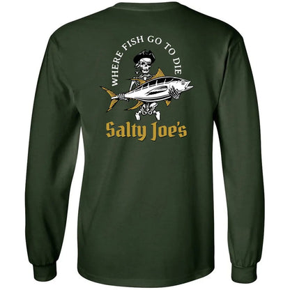 Salty Joe's Ol' Angler Fishing Long Sleeve T Shirt