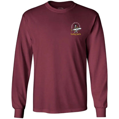 Salty Joe's Ol' Angler Fishing Long Sleeve T Shirt