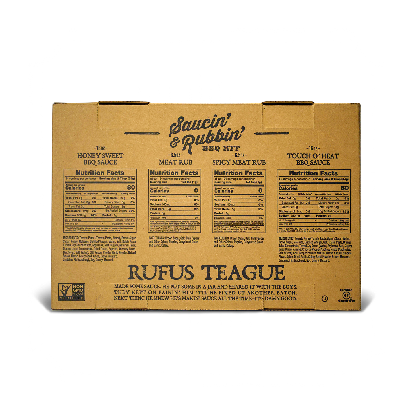 Rufus Teague SAUCIN' & RUBBIN' KIT (4 pack)