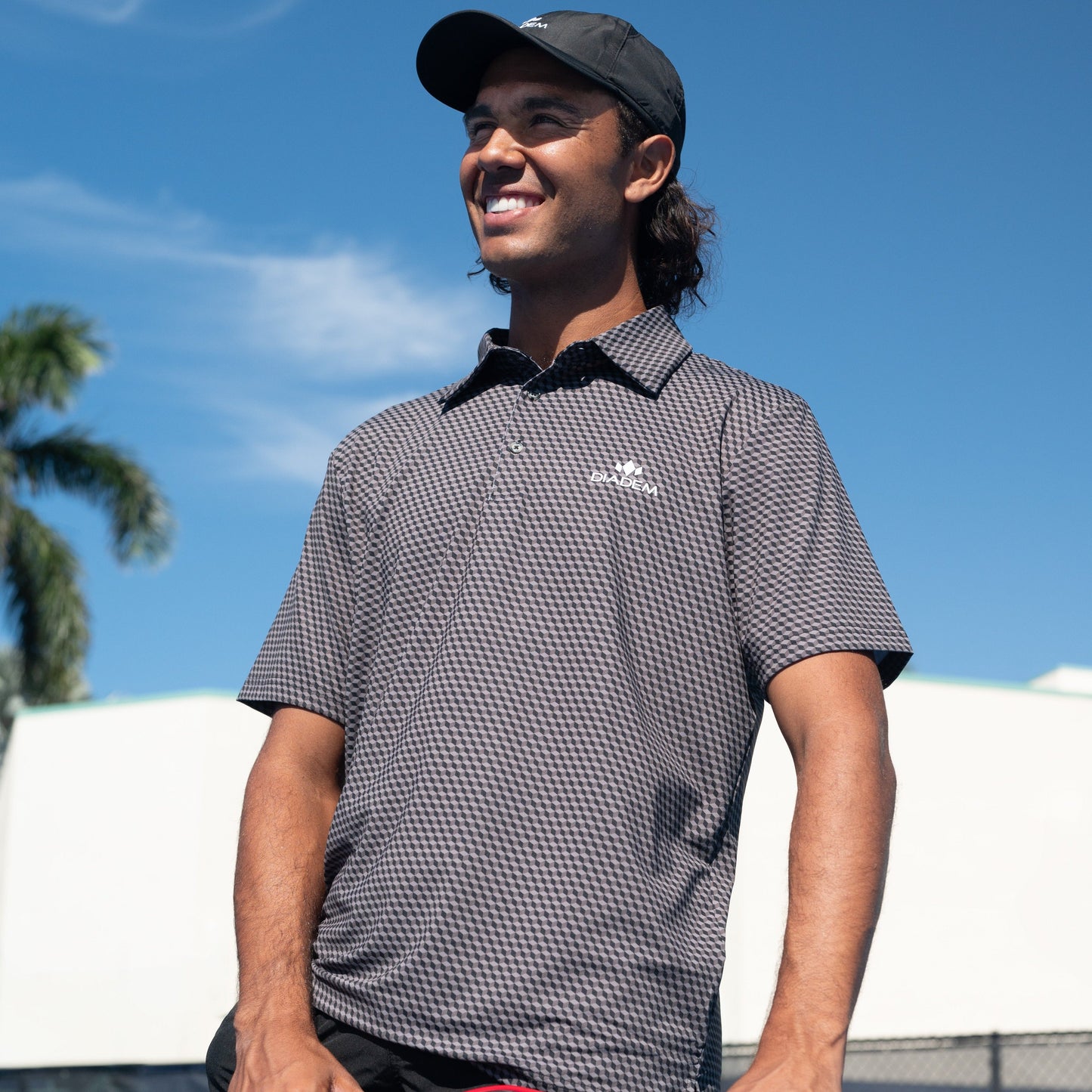 Diadem Sports Men's Scales Competition 18K Pattern Polo