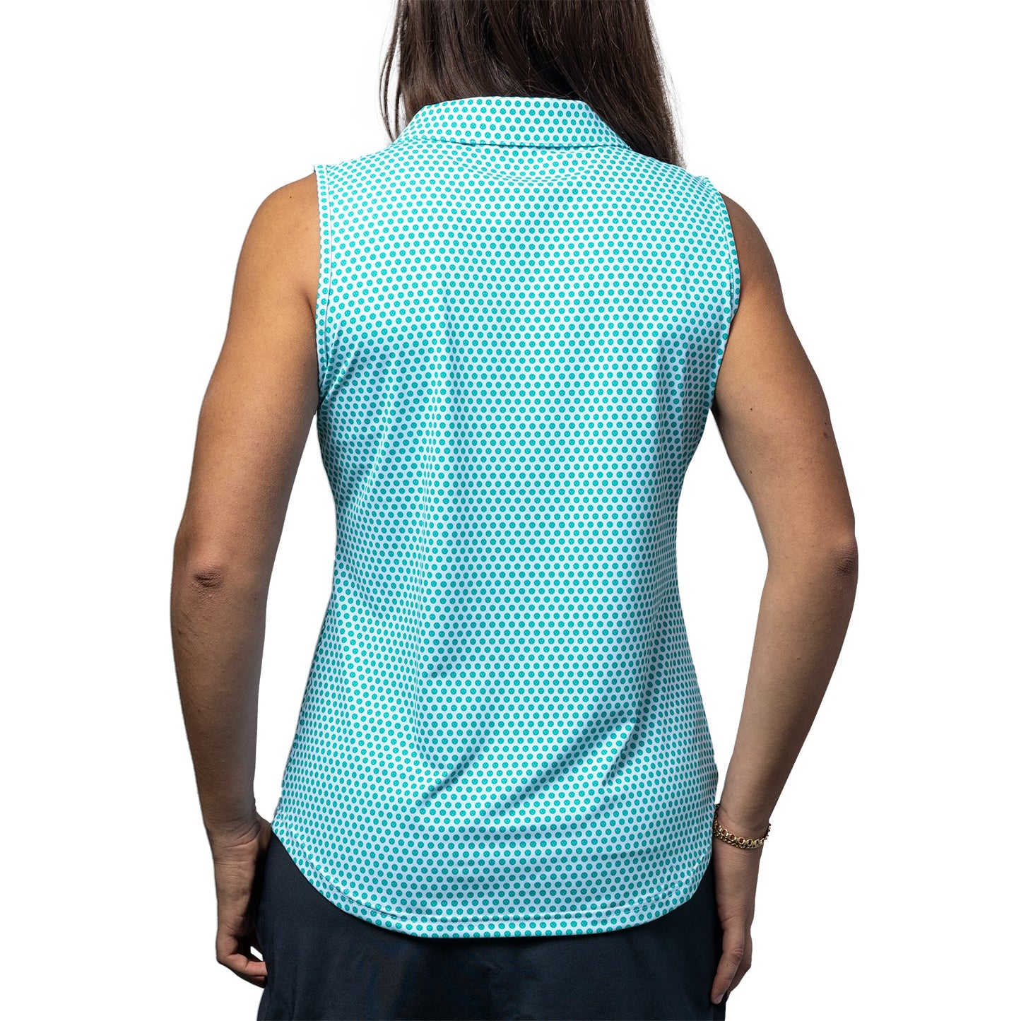 Women's Scales Pickleball Sleeveless Polo