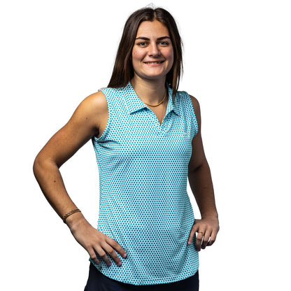 Women's Scales Pickleball Sleeveless Polo