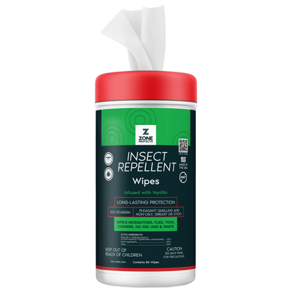 Zone Protects Scented Insect Repellent Wipes