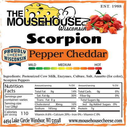 Mousehouse Cheesehaus Scorpion Pepper Cheddar