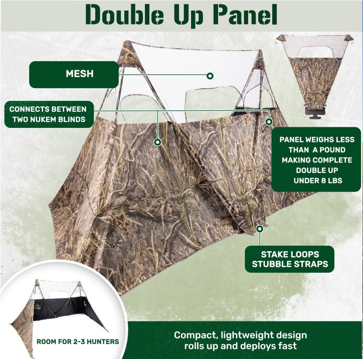 Nukem Hunting Double Up Panel - Mossy Oak Obsession 3D Leafy