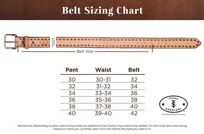 Texas Saddlery Saddle Tan Smooth Border Stamped