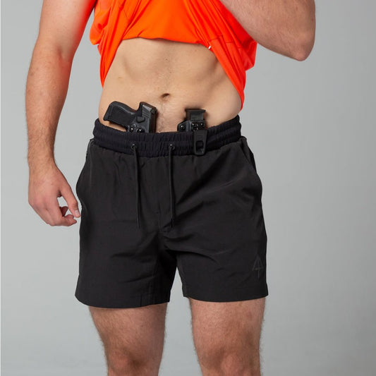 Arrowhead Tactical Carrier Training Shorts - Midnight Black 5"