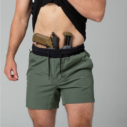 Arrowhead Tactical Carrier Training Shorts - Ranger Green 5"