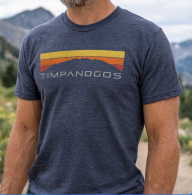 Timpanogos Hiking Co. Retro Mountain Classic (warm) Graphic Tee