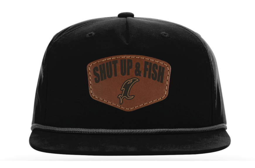 Vicious  Shut Up & Fish Vic Patch Flatbill Rope  - Black