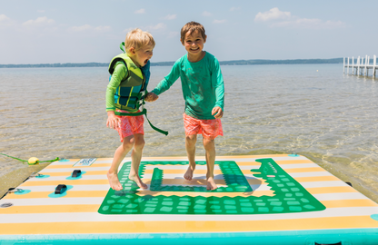 RadPadz Cannonballer | Croc | 6’ x 12’ Inflatable Platform