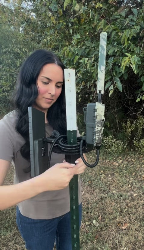 Shop Thermal Optics T Post Mount for 1 Camera and Solar Panel (includes 1 articulating arm for Solar and hardware for camera)